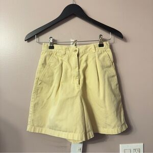 Lauren Ralph Lauren Petite Bermuda Shorts Light Yellow Women Size 4P